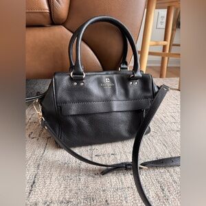 Kate Spade Hadlen black pebble leather bag